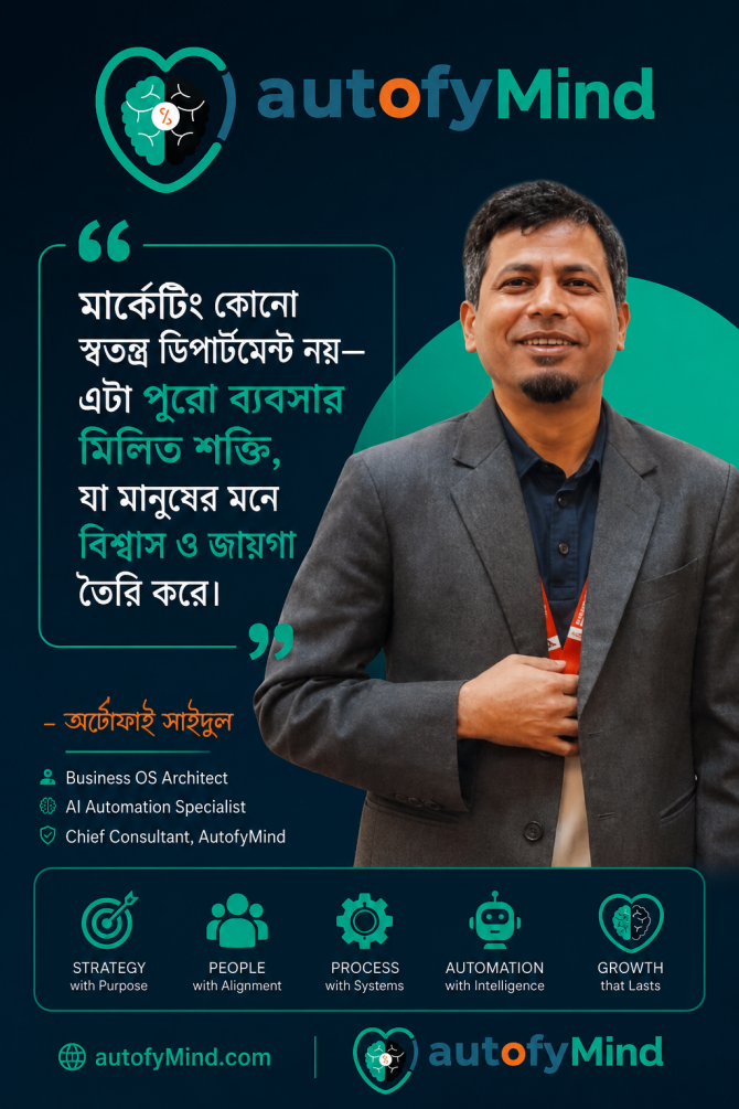 মার্কেটিং মানে শুধু বিজ্ঞাপন নয় — এটা ব্যবসার আত্মা